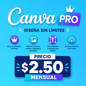 Canvas Pro - $ 2.50 Mensual